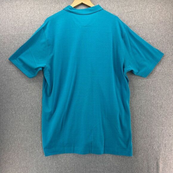 NWT Peter Millar Size 2XL Blue Polo Shirt Cotton Blend Perfect Pique Tee Men's - Picture 5 of 11